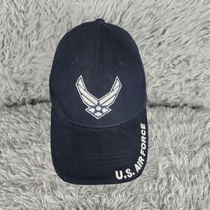 Eagle Crest‎ USAF U.S. Air Force OSFM Blue Cotton Hook & Loop Baseball Cap